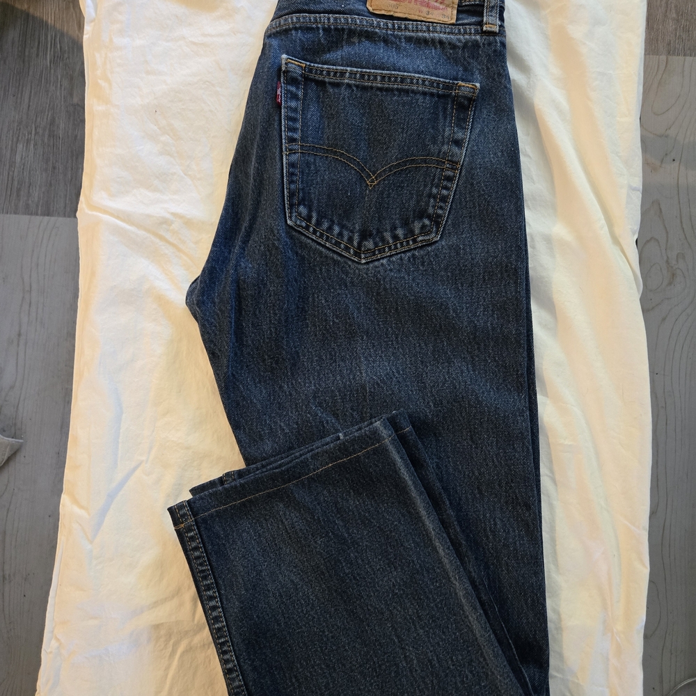 Levi's 505 Dark Blue Straight Jeans